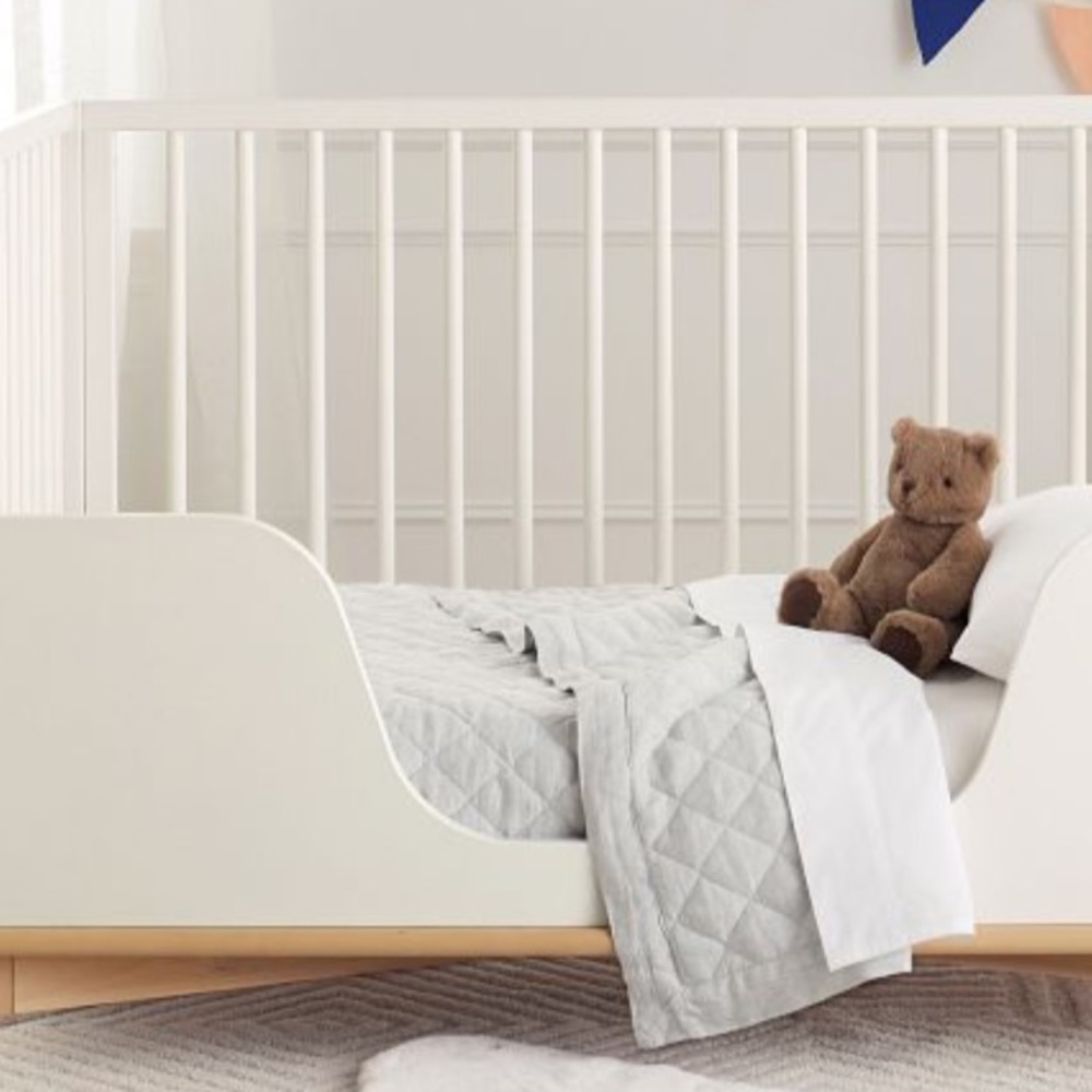 Pottery Barn Gray Quilted Bedding